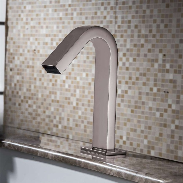 Fontana Brushed Nickel Touchless Faucet Commercial Application